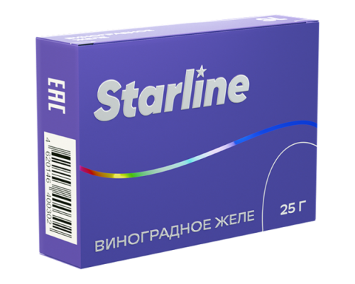 Табак для кальяна Starline Виноградное желе (Старлайн - Виноградное желе) - 25 гр Табак для кальяна Starline Виноградное желе (Старлайн - Виноградное желе) - 25 гр