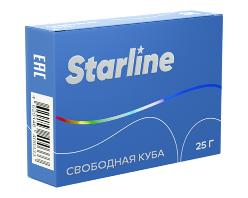 Табак для кальяна Starline Свободная куба (Старлайн - Свободная куба) - 25 гр Табак для кальяна Starline Свободная куба (Старлайн - Свободная куба) - 25 гр