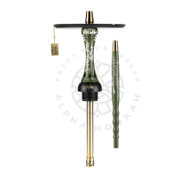 Кальян ALPHA HOOKAH - X VNDL - OLIVE (КОМПЛЕКТ: ШАХТА, БЛЮДЦЕ, ШЛАНГ, МУНДШТУК)