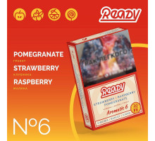 Табак для кальяна Ready 6 Pomegranate Strawberry Raspberry - 30 гр