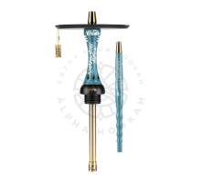 Кальян ALPHA HOOKAH - X VNDL - AZURE (КОМПЛЕКТ: ШАХТА, БЛЮДЦЕ, ШЛАНГ, МУНДШТУК)