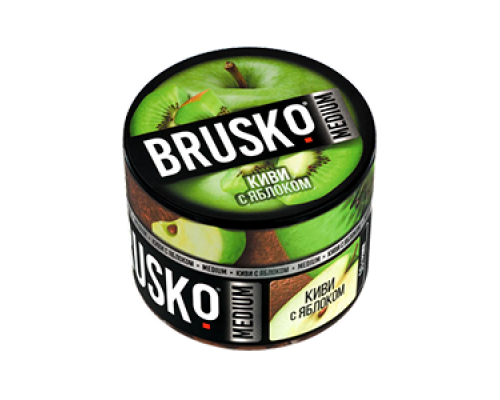 Бестабачная смесь BRUSKO КИВИ С ЯБЛОКОМ (БРУСКО) - 50 ГР