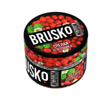 Бестабачная смесь BRUSKO - СПЕЛАЯ ЗЕМЛЯНИКА (MEDIUM) - 50 ГР