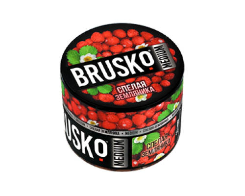 Бестабачная смесь BRUSKO СПЕЛАЯ ЗЕМЛЯНИКА (БРУСКО) - 50 ГР