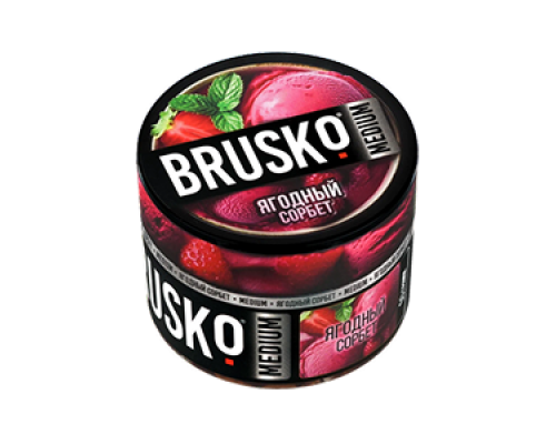 Бестабачная смесь BRUSKO ЯГОДНЫЙ СОРБЕТ (БРУСКО) - 50 ГР