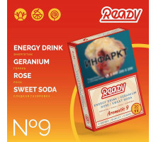 Табак для кальяна Ready 9 Energy Drink Geranium Rose Sweet Soda - 30 гр