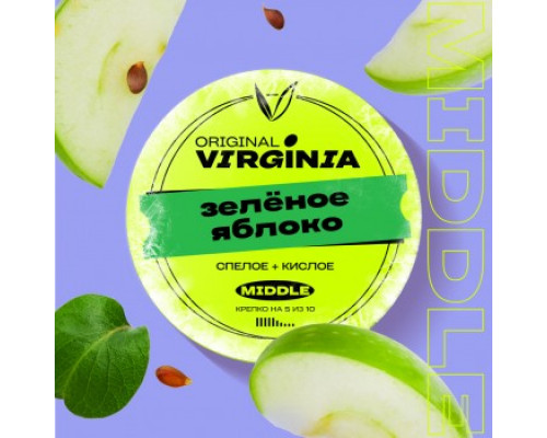 Табак для кальяна Original Virginia Middle Зелёное Яблоко (Ориджинал Вирджиния Миддл - Зелёное яблоко) - 100 гр Табак для кальяна Original Virginia Middle Зелёное Яблоко (Ориджинал Вирджиния Миддл - Зелёное яблоко) - 100 гр