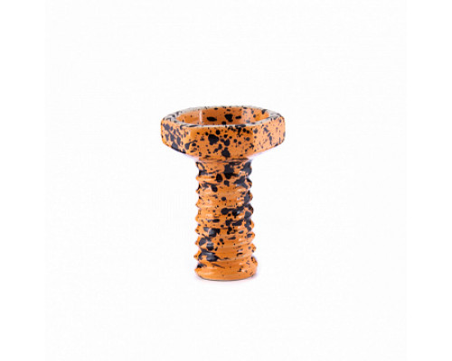 Чаша для кальяна THOR - EVIL SCREW BOWL GLAZE (ОРАНЖЕВЫЙ СПЛОШНОЙ)