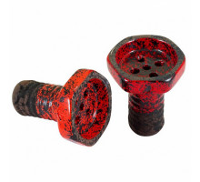 Чаша для кальяна TELAMON BOWLS - EVIL SCREW GLAZE RED