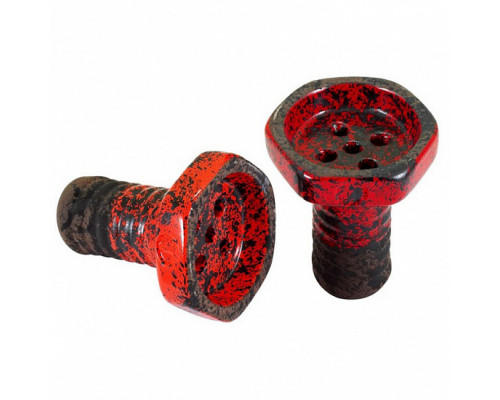 Чаша для кальяна TELAMON BOWLS - EVIL SCREW GLAZE RED Чаша для кальяна TELAMON BOWLS - EVIL SCREW GLAZE RED