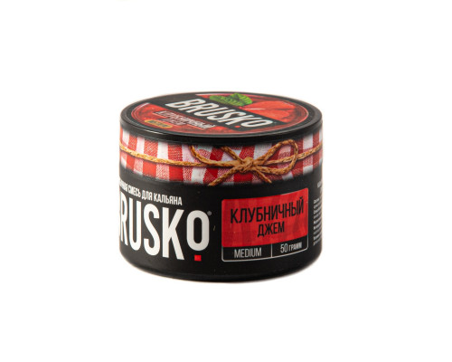 Бестабачная смесь BRUSKO - КЛУБНИЧНЫЙ ДЖЕМ (MEDIUM) - 50 ГР - Клубника  