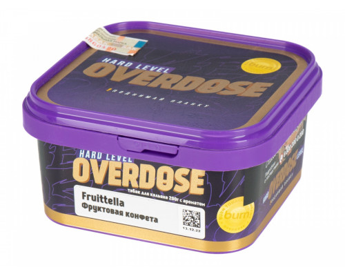 Табак для кальяна Overdose Fruittella  (Овердоз - Фруктовая конфета) - 200 гр