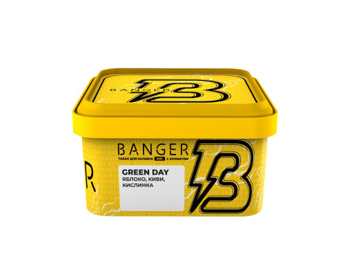 Табак для кальяна Banger Green Day (Бэнгер - Зеленое яблоко, Киви) - 200 гр
