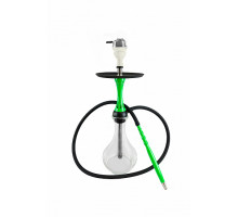 Кальян ALPHA HOOKAH - X GREEN FLUOR (КОМПЛЕКТ: ШАХТА, БЛЮДЦЕ, ШЛАНГ, МУНДШТУК)