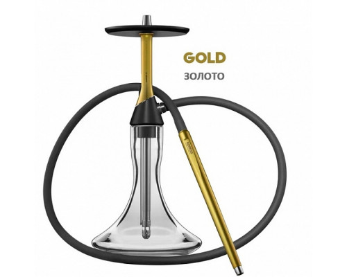 Кальян KORESS - K2 GOLD (КОМПЛЕКТ: ШАХТА, БЛЮДЦЕ, ШЛАНГ, МУНДШТУК)