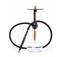 Кальян ALPHA HOOKAH - S BLACK MATTE (КОМПЛЕКТ: ШАХТА, БЛЮДЦЕ, ШЛАНГ, МУНДШТУК)
