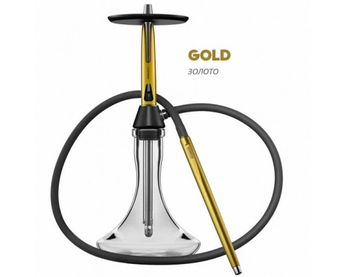 Кальян KORESS - K3 GOLD (КОМПЛЕКТ: ШАХТА, БЛЮДЦЕ, ШЛАНГ, МУНДШТУК)
