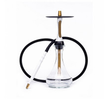 Кальян ALPHA HOOKAH - S SNOW WHITE (КОМПЛЕКТ: ШАХТА, БЛЮДЦЕ, ШЛАНГ, МУНДШТУК)