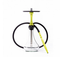 Кальян ALPHA HOOKAH - X YELLOW FLUOR (КОМПЛЕКТ: ШАХТА, БЛЮДЦЕ, ШЛАНГ, МУНДШТУК)