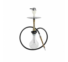 Кальян UNION HOOKAH - SLEEK ХОХЛОМА ЧЕРНЫЙ (ШАХТА, МУНДШТУК, БЛЮДЦЕ, КОННЕКТОР, УПЛОТНИТЕЛИ)