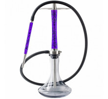 Кальян NUBE - UNIQUE VOLT VIOLET (ЦВЕТ ФИОЛЕТОВЫЙ - В КОМПЛЕКТЕ: ШАХТА+ШЛАНГ+БЛЮДЦЕ+МУНДШТУК+КОННЕКТОР)
