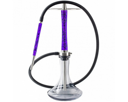 Кальян NUBE - UNIQUE VOLT VIOLET (ЦВЕТ ФИОЛЕТОВЫЙ - В КОМПЛЕКТЕ: ШАХТА+ШЛАНГ+БЛЮДЦЕ+МУНДШТУК+КОННЕКТОР)