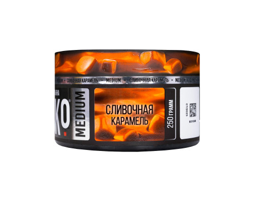 Бестабачная смесь BRUSKO - СЛИВОЧНАЯ КАРАМЕЛЬ (MEDIUM) - 250 ГР - Карамель Сливки 