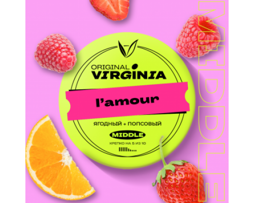 Табак для кальяна Original Virginia Middle L'amour (Ориджинал Вирджиния Миддл - Ламур) - 100 гр Табак для кальяна Original Virginia Middle L'amour (Ориджинал Вирджиния Миддл - Ламур) - 100 гр