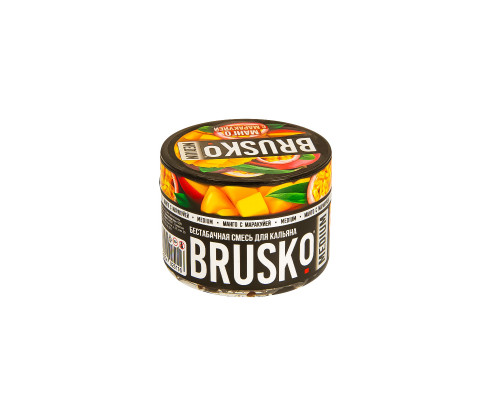 Бестабачная смесь BRUSKO - МАНГО С МАРАКУЙЕЙ (MEDIUM) - 50 ГР - Манго Маракуйя 
