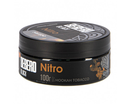 Табак для кальяна Sebero Black Nitro (Себеро Блэк - Бустер крепости) - 100 гр Табак для кальяна Sebero Black Nitro (Себеро Блэк - Бустер крепости) - 100 гр