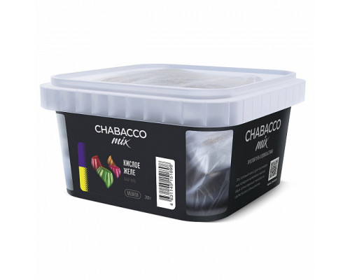 Бестабачная смесь CHABACCO MIX SOUR JELLY (КИСЛОЕ ЖЕЛЕ) 200 ГР MEDIUM - Лимон Клюква Вишня