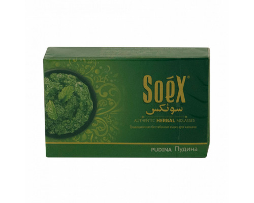 Бестабачная смесь SOEX - PUDINA - 50 ГР -   