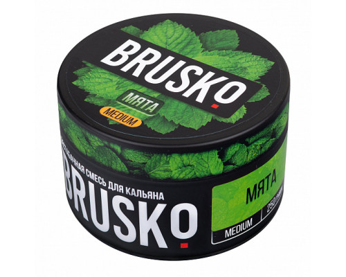 Бестабачная смесь BRUSKO - МЯТА (MEDIUM) - 250 ГР - Мята  