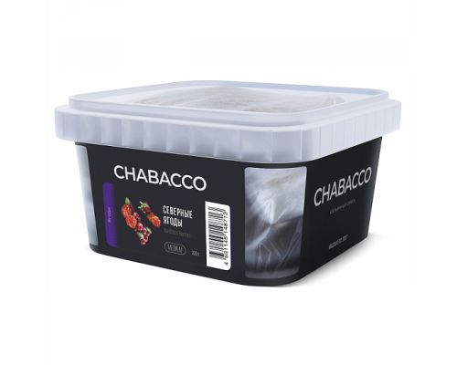 Бестабачная смесь CHABACCO NORTHERN BERRIES (СЕВЕРНЫЕ ЯГОДЫ) 200 ГР MEDIUM - Морошка Клюква Брусника