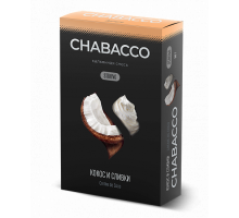 Бестабачная смесь CHABACCO CREME DE COCO (КОКОС И СЛИВКИ) 50 ГР STRONG