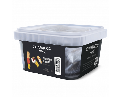 Бестабачная смесь CHABACCO MIX FRUIT MERINGUE (ФРУКТОВАЯ МЕРЕНГА) 200 ГР MEDIUM - Фрукты Ваниль 