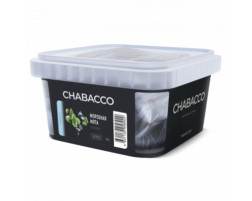 Бестабачная смесь CHABACCO FROSTY MINT (МОРОЗНАЯ МЯТА) 200 ГР MEDIUM - Мята  