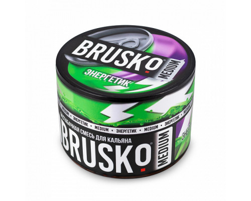 Бестабачная смесь BRUSKO - ЭНЕРГЕТИК (MEDIUM) - 50 ГР - Энергетик  