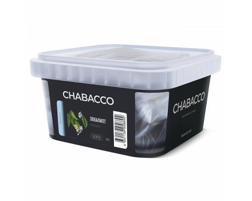 Бестабачная смесь CHABACCO EUCALUPTUS (ЭВКАЛИПТ) 200 ГР MEDIUM - Эвкалипт Елка Ментол