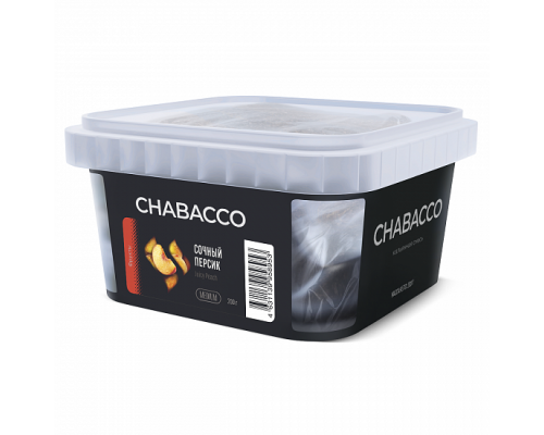 Бестабачная смесь CHABACCO JUICY PEACH (СОЧНЫЙ ПЕРСИК) 200 ГР MEDIUM - Персик  