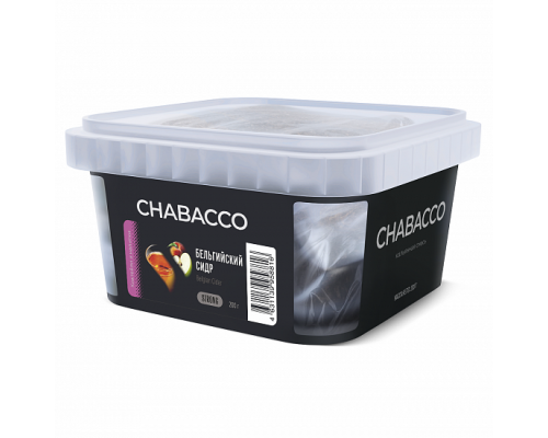 Бестабачная смесь CHABACCO BELGIAN CIDER (БЕЛЬГИЙСКИЙ СИДР) 200 ГР STRONG - Сидр Яблоко Персик