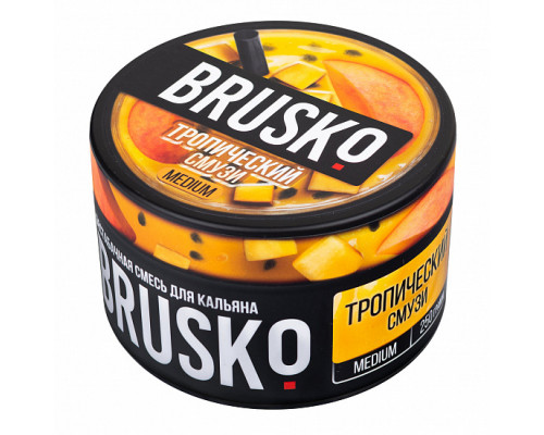Бестабачная смесь BRUSKO - ТРОПЧЕСКИЙ СМУЗИ (MEDIUM) - 250 ГР - Фрукты  
