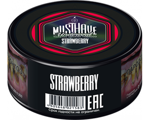 Табак для кальяна Must Have Strawberry (Мастхэв - Клубника) - 25 гр