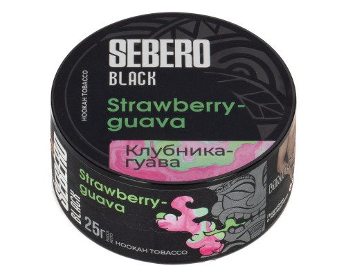 Табак для кальяна Sebero Black Strawberry Guava (Себеро Блэк - Клубника, Гуава) -25 гр Табак для кальяна Sebero Black Strawberry Guava (Себеро Блэк - Клубника, Гуава) -25 гр