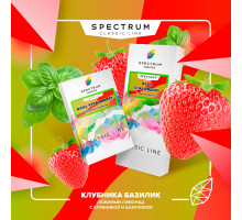 Табак для кальяна Spectrum Basil Strawberry - 100 гр