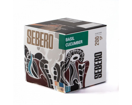 Табак для кальяна Sebero Basil-Cucumber (Себеро - Базилик и огурец) - 200 гр