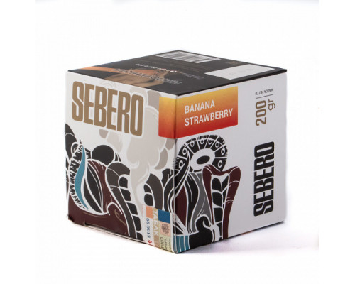 Табак для кальяна Sebero Banana Strawberry (Себеро - Банан клубника) - 200 гр