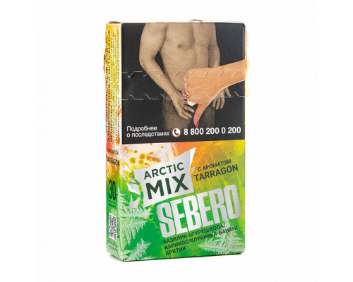 Табак для кальяна Sebero Arctic Mix Tarragon (Себеро Арктик Микс - Освежающий лимонад) - 30 гр