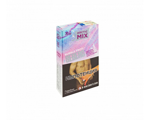 Табак для кальяна Sebero Arctic Mix Bubble Fruit (Себеро Арктик Микс - Фруктовая жвачка) - 30 гр