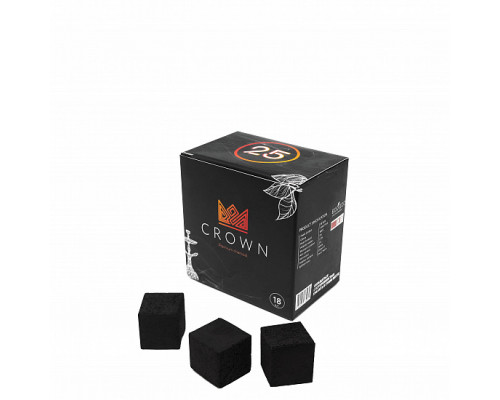 Уголь для кальяна CROWN (25mm) - 250GR - 18 BRICKS